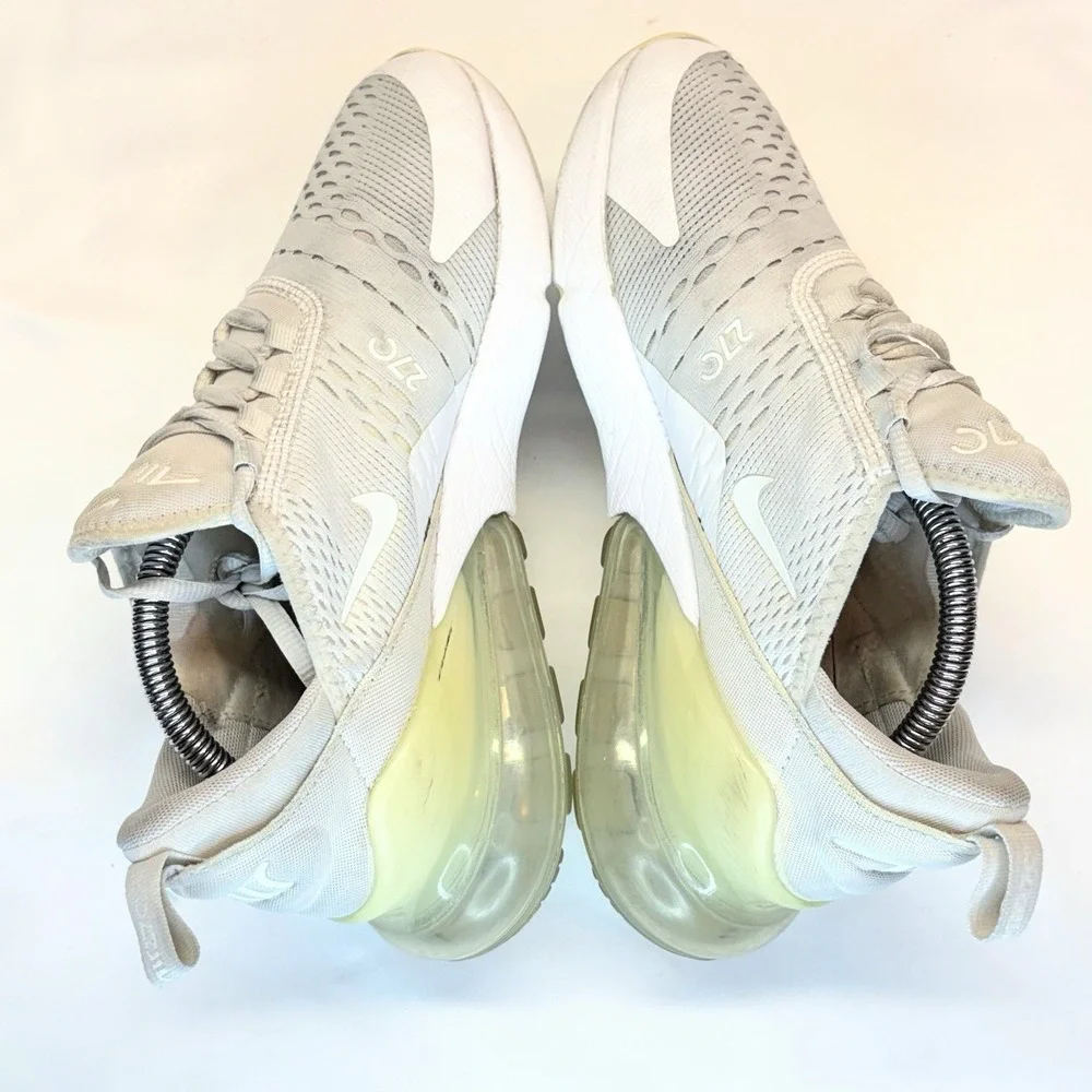 Nike Air Max‎ 270 Triple White Kids 5.5Y Womens 7 Sneakers 943345-103